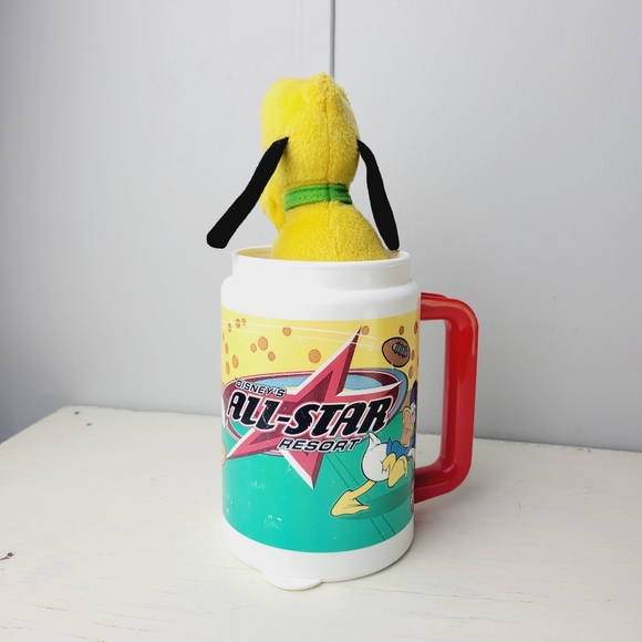 Disney All-Star Resort Vintage Mug Mickey Donald Goofy and Pluto Plush - Picture 9 of 13